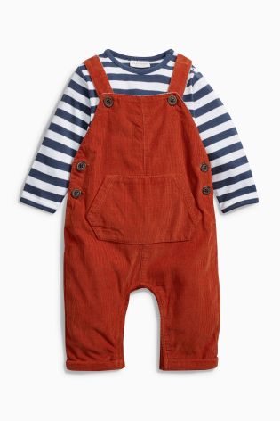 Ginger Cord Dungarees (0mths-2yrs)